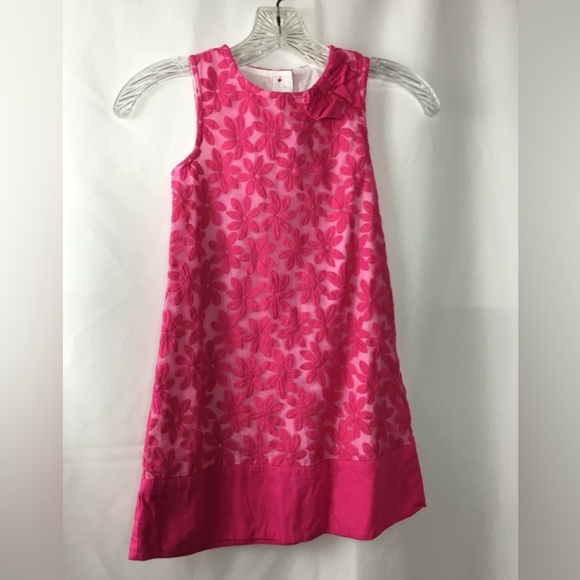 Gymboree Pink Floral Girls Dressy Dress Size 7 Dress Party Dress - Picture 1 of 6